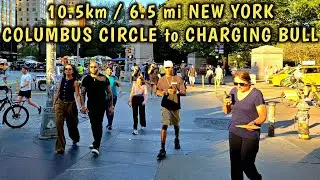 10.5 km / 6.5 mi of Broadway: Columbus Circle to Bowling Green in NEW YORK CITY 