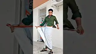 How to wear dhoti in tamil style | how to wear dhoti | dhoti wear style | how to wear lungi style