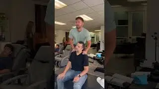 Neck pain so bad he said he feels it in his face now. Let&rsquo;s give this man some relief!