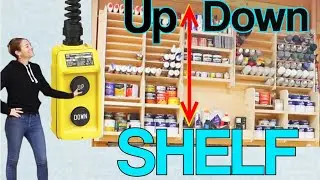 Самодельное верхнее хранилище для гаража или магазина | Моторизованная полка