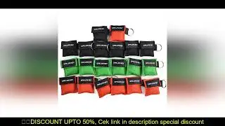 20/50Pcs Disposable One-way CPR Resuscitator Mask First Aid Emergency Breathing Face Shield Keychain