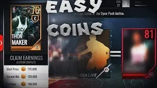 50K FROM 1 SNIPE + COIN MAKING METHODS IN NBA LIVE MOBILE 18! Ballin on a Budget