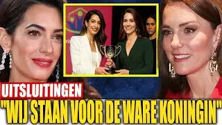 Paleisbom Amal Clooney werkt samen met Catherine aan baanbrekend project, Meghan opnieuw afgewezen