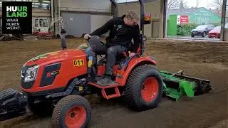 Hoe werkt een tractor met overtopfrees? Demonstratievideo - Huurland