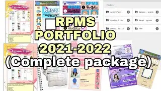 RPMS PORTFOLIO 2021-2022 Complete package (with annotations, TRF, lesson plans, templates and etc.)