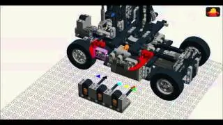LEGO Technic Lifting Ramp Building Instructions #2 Top