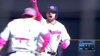 Pina puts Brewers up with three-run smash