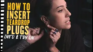 Как вставить каплевидные плаги (информация и примерка) | UrbanBodyJewelry.com