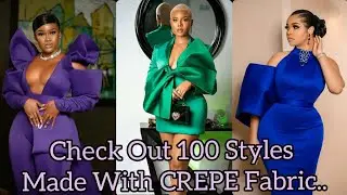 Amazing Styles made with CREPE and other plain Fabric/check out 100 styles @thedocybrand