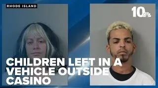 Two arrested, accused of leaving children in vehicle for hours while gambling