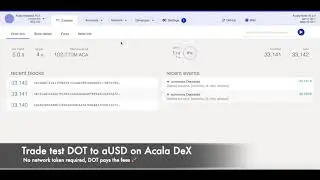 Acala parachain on Polkadot test & Cross-chain DeFi