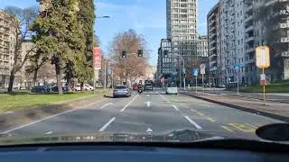 Milano drive through city 05jan25 #travel #milan #uk #usa #aus #ind #chn #jpn 