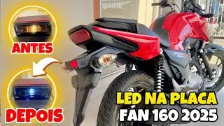 FAN 160 2025 COM LUZ DE LED NA PLACA 😍 TUTORIAL COMPLETO