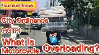 What is overloading for motorcycle (city ordinance)