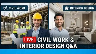 Money Saver - 🔴 LIVE: How to Save Money on House Construction & Interiors (Q&A)