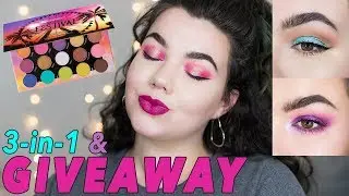 BH COSMETICS WEEKEND FESTIVAL PALETTE | 3 Looks + GIVEAWAY!!!