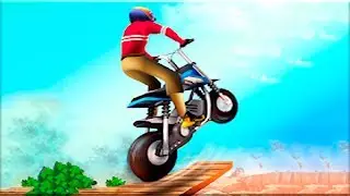 Action Bike Stunt Racing - 3D - Gameplay Android game - bike stunt rider game