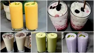 💯👌ഇഫ്താറിന് ഉണ്ടാക്കാൻ നല്ല അടിപൊളി 5 Drinks😋😋| Carrot Lassi,Chikkoo Shake,Avocado Shake ....