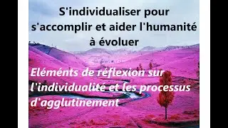 S'individualiser pour cr&eacute;er une conscience collective au service de l'Humanit&eacute;