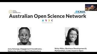 The Australian Open Science Network presents a webinar by Invest in Open Infrastructure