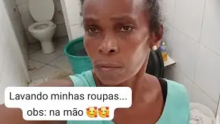 Lavando roupas na mão 🥰🥰