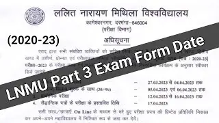 Lnmu part 3 examination form date 2023