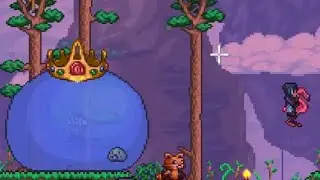 Terraria King Slime Boss Fight