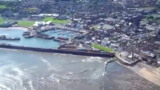 Arbroath Helicopter Flight 2011 with music and stabilized