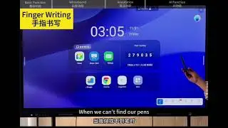 Smart Board AI Function Interactive Flat Panel QLED for Education Display Whiteboard Software Free