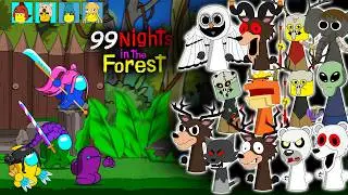 Among Us VS 99 Night in the Forest in SPRUNKI || ANIMATION