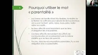 Accompagnement &agrave; la parentalit&eacute; (1) :  familles et place de l'enfant