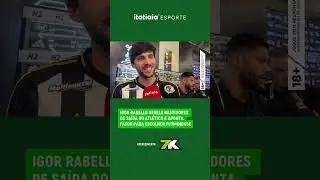 IGOR RABELLO REVELA BASTIDORES DE SA&Iacute;DA DO ATL&Eacute;TICO E APONTA FATOR PARA ESCOLHER FLUMINENSE