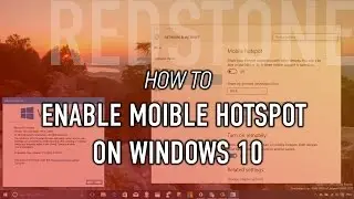 How to create a 'Mobile hotspot' on Windows 10
