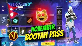 BR RANK NEW SEASON FREE REWARDS FOR BD SERVER|NOVEMBER MONTH BOOYAH PASS UPDATE|BD SERVER NEW EVENT