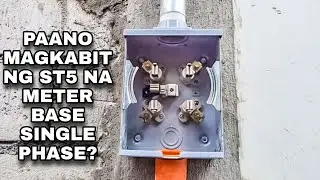 PAANO MAGKABIT NG ST5 NA METER BASE | ANO ANG STANDARD HEIGHT? | Pinoy Electrical Warrior