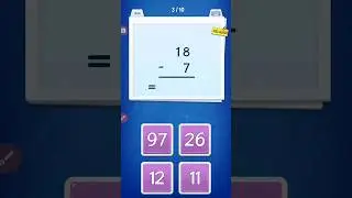 BELAJAR MATEMATIKA PENGURANGAN 18-7=..... #youtubeshorts #belajarpengurangan #belajarmatematika