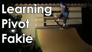 Learning Pivot Fakie - Backyard Trick Battle