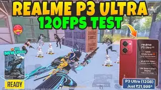 🔥Realme P3 Ultra BGMI 120fps ( Update 4.2 POCHINKI Hotdrop ) Test with Fps meter