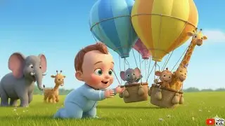 ABC Balloon Ride! 🎈 Alphabet Adventure with Cute Animals | Learn A-Z for Toddlers