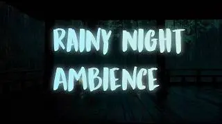 Dark Forest Night Rain 🌧️ Japanese Pavilion Ambient for Deep Sleep & Relaxation