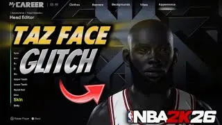 *NEW* HOW TO GET ANY TAZ FACE GLITCH AFTER PATCH IN NBA 2k26! *UPDATED METHOD*