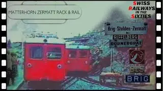 MATTERHORN Brig-Zermatt-Gornergrat Swiss rail/rack ride VZ GGB 1959