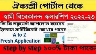 Fresh Application Aikyashree portal Svmcm scholarship 2022-23 || Svmcm scholarship