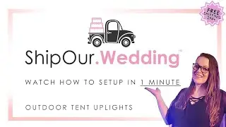 DIY OUTDOOR UPLIGHTING IN TENTS HOW TO SETUP QUICK