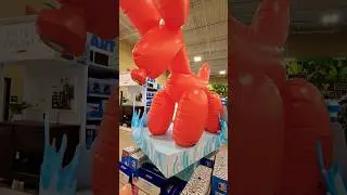 Giant Dog Balloon Dog Sprinkler! Bigmouth Pet Smart! #dogs #petsmart #balloon #shorts