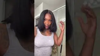 Blunt Cut Light Yaki Straight 7x5/13x4 Pre-Cut Lace Bye Bye Knots Glueless Bob Wig #wigs