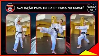 Avaliação para troca de faixa no Karatê
