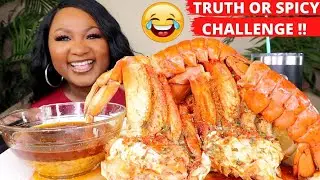 GIANT DUNGENESS CRAB LEGS + LOBSTER TAILS , SEAFOOD BOIL MUKBANG
