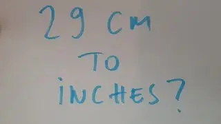 29 cm to inches?