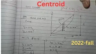 Applied mechanics # centroid of curve surface. With easy way in Nepali